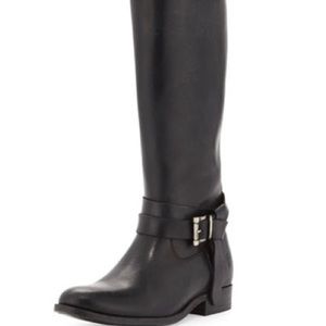 Frye Melissa knotted riding boots. Size 7. Black leather